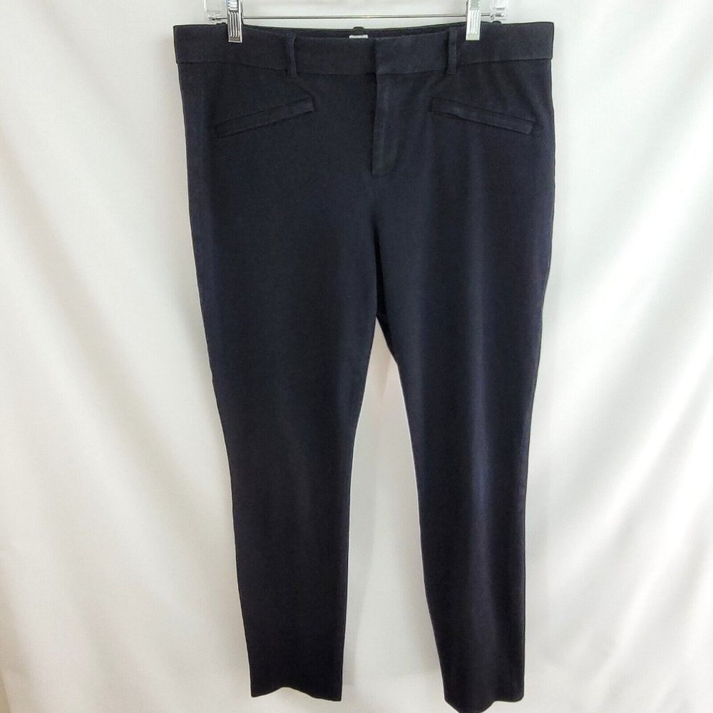 GAP 14T Skinny Ankle Stretch Jeans 36" x 30 1/2" Black High Rise 12 1/2" Ankle